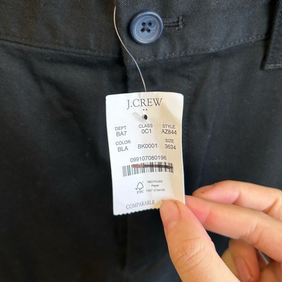 J.Crew Athletic Slim Fit Chino Pants Flex Women's NWT Size 36x34 - Picture 5 of 9